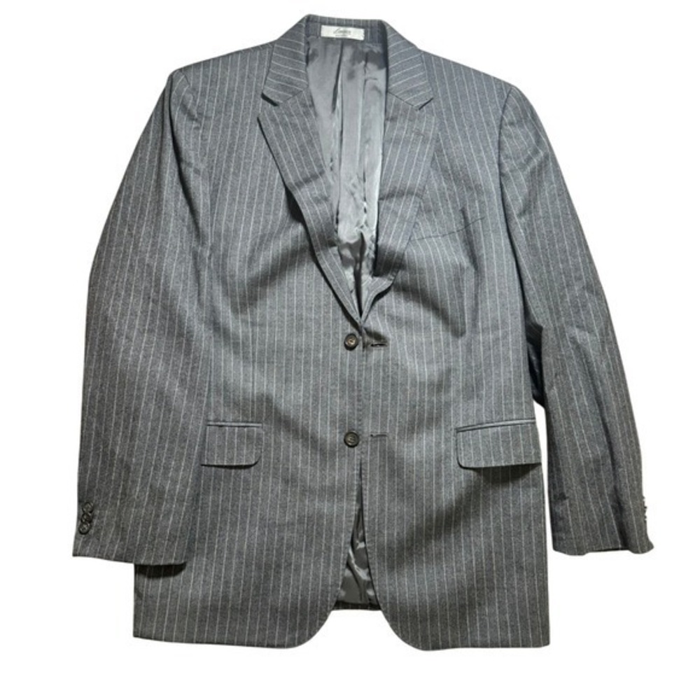 Lauren Ralph Lauren Wool Cashmere Pinstripe Blazer Sport Coat Jacket 42R‎